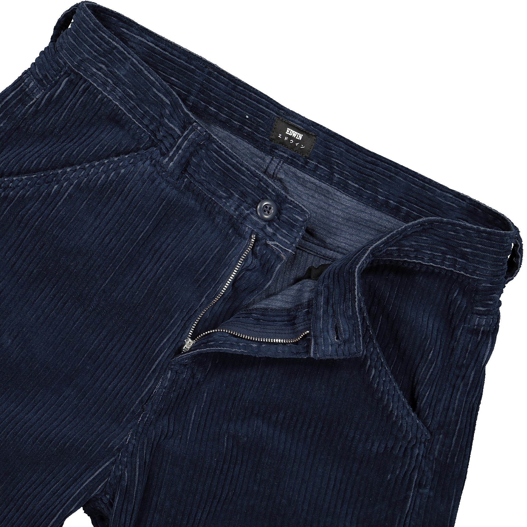 Edwin Storm Pant Corduroy 4 Ribs Pant Dress Blue / Garment Dyed Sweat & Track Pants Detailfoto | Overkill