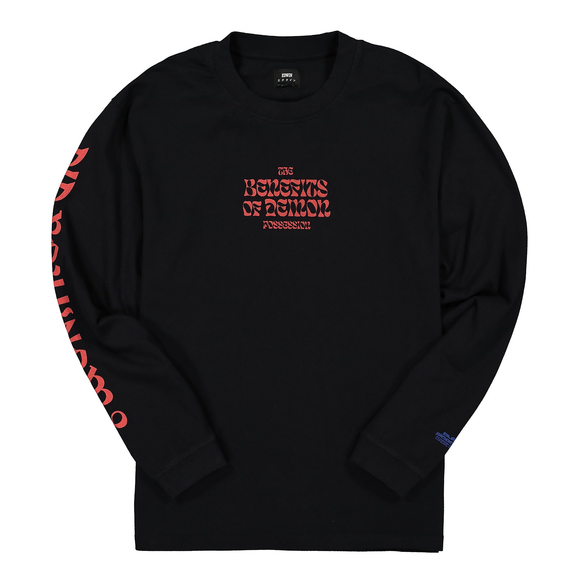 Edwin Demon Possession TS LS Cotton Single Jersey Black Longsleeves I027305.89.67.03 | Overkill
