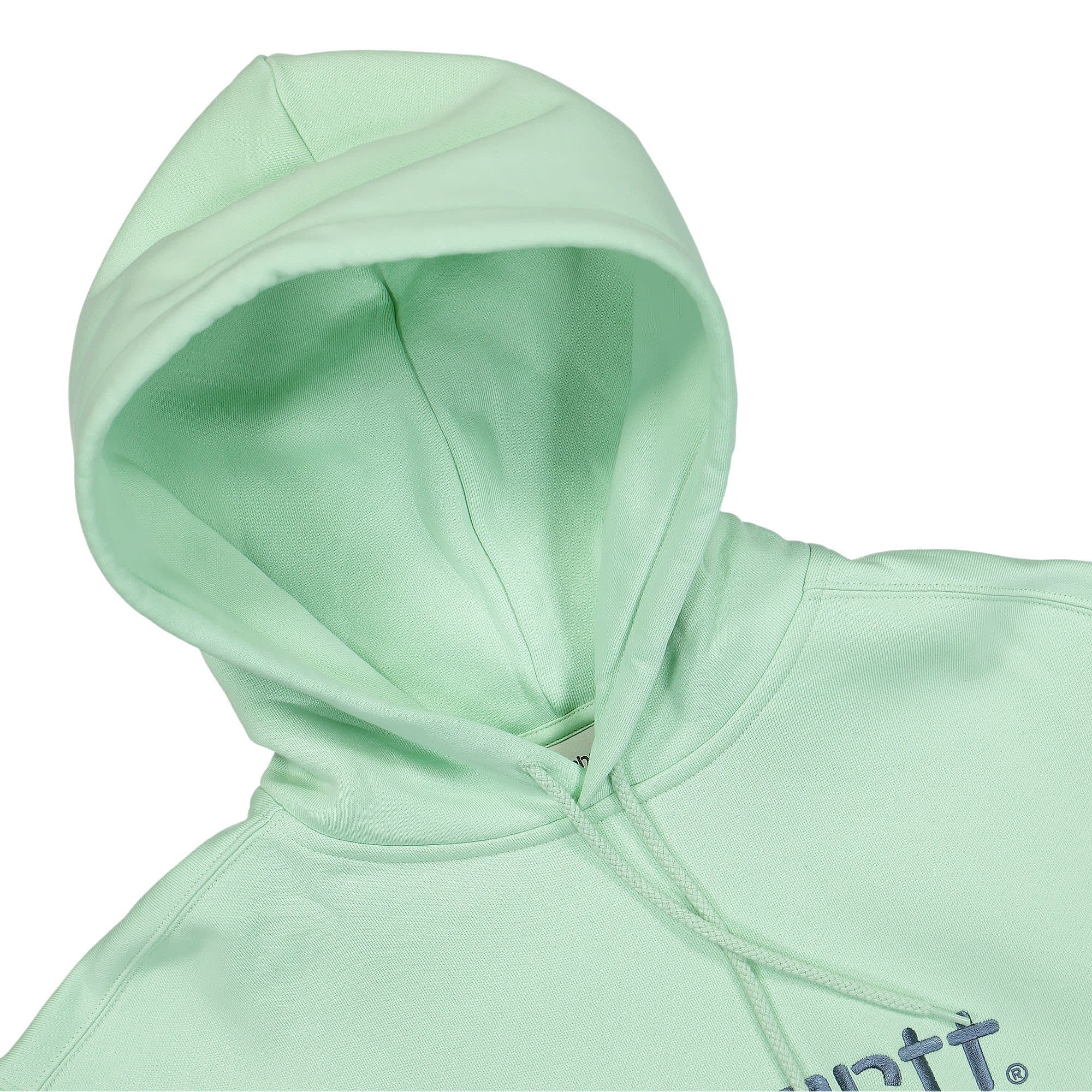 Carhartt WIP W Hooded Sweatshirt Pale Spearmint / Icy Water Hoodies Close-up | Overkill