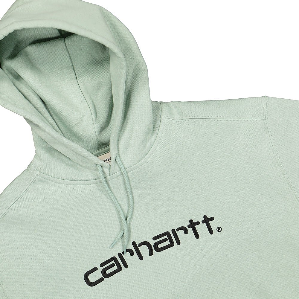 Carhartt WIP Hooded Sweat Green / Black Hoodies Close-up | Overkill