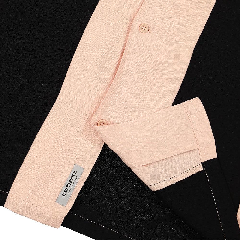 Carhartt WIP S/S Lane Shirt Powdery / Black T-Shirts Detailfoto | Overkill