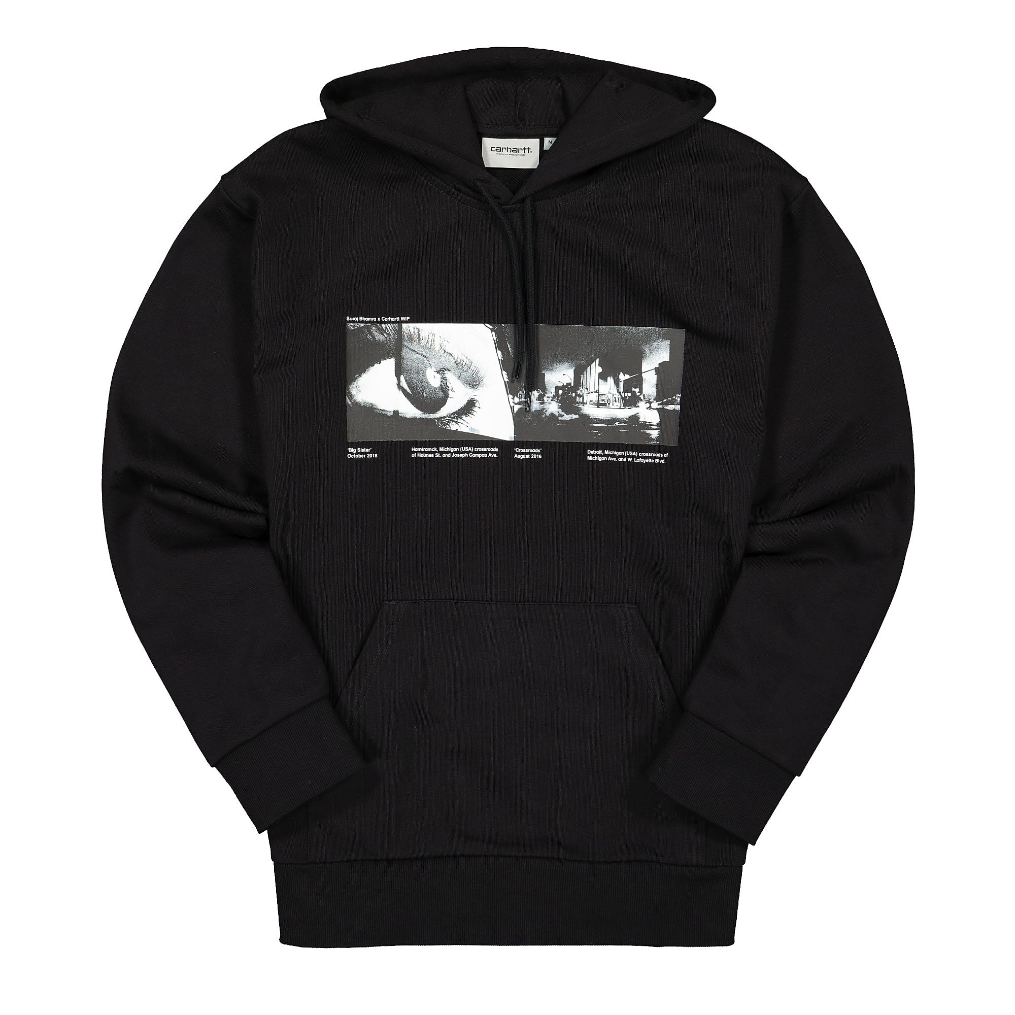 Carhartt WIP Suraj Bhamra x Carhartt WIP Crossroads Hoodie Black Hoodies I027725.89.00.03 | Overkill