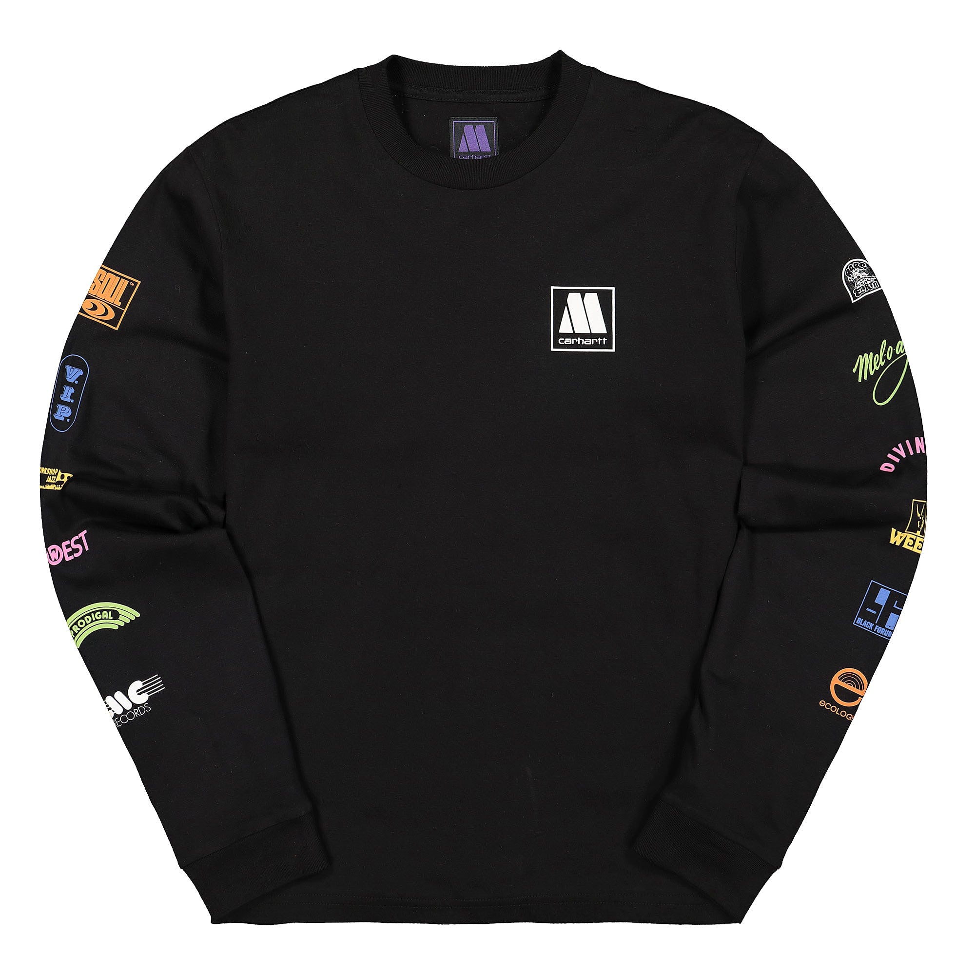 Carhartt WIP MOTOWN x Carhartt WIP L/S Sublabels T-Shirt Black Longsleeves I027851.89.00.03 | Overkill