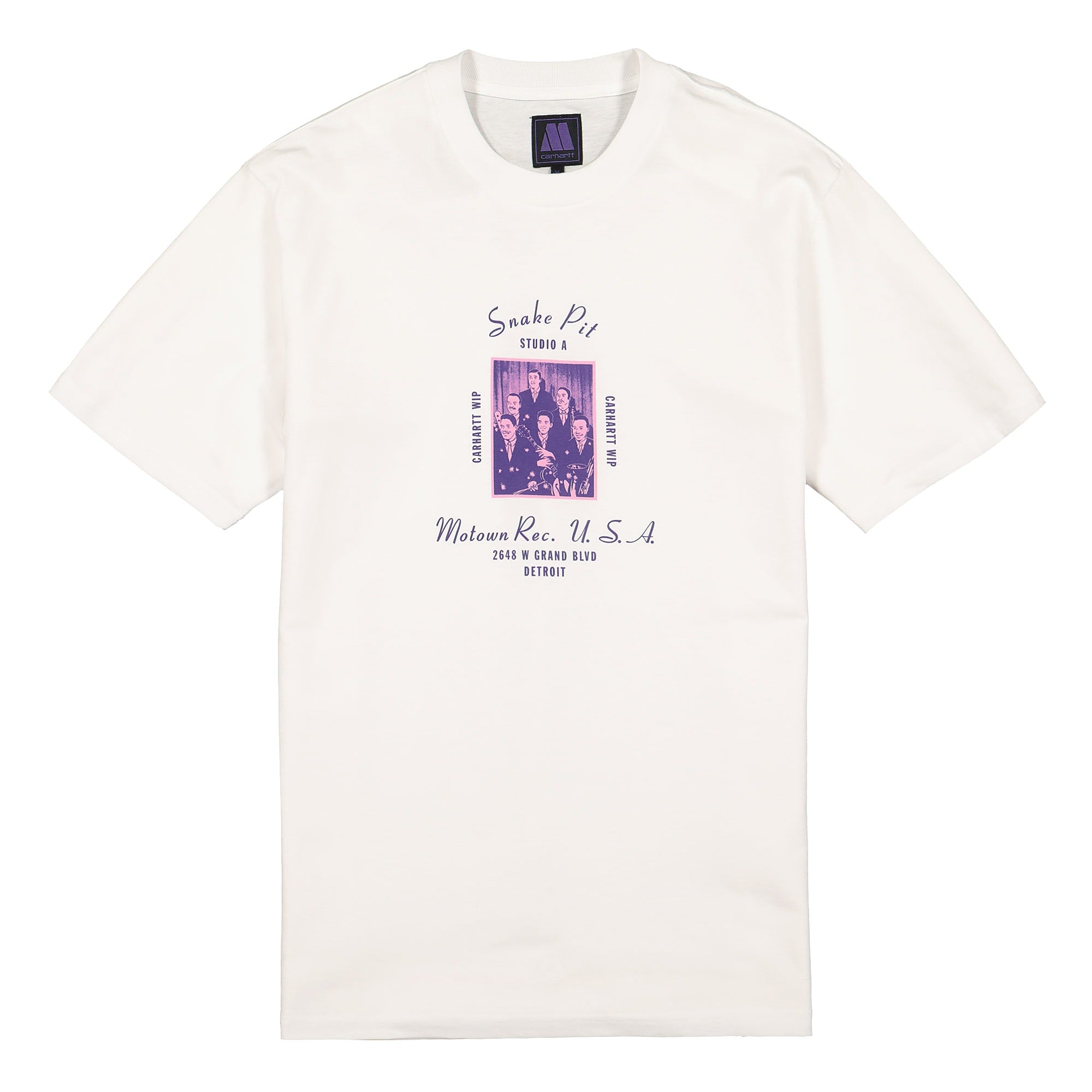 Carhartt WIP MOTOWN x Carhartt WIP S/S Snake Pit T-Shirt White T-Shirts I027856.02.00.03 | Overkill