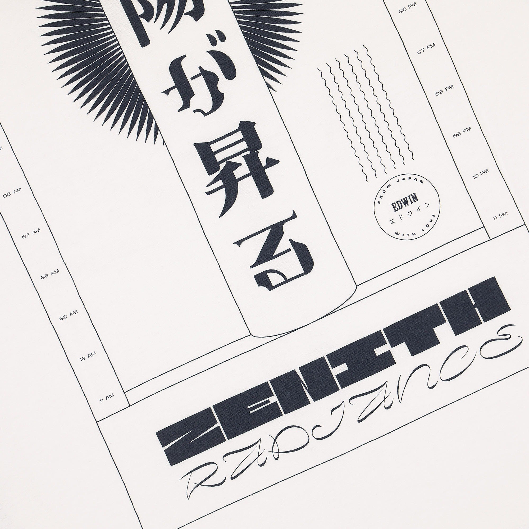 Edwin Zenith TS White T-Shirts Detailfoto | Overkill