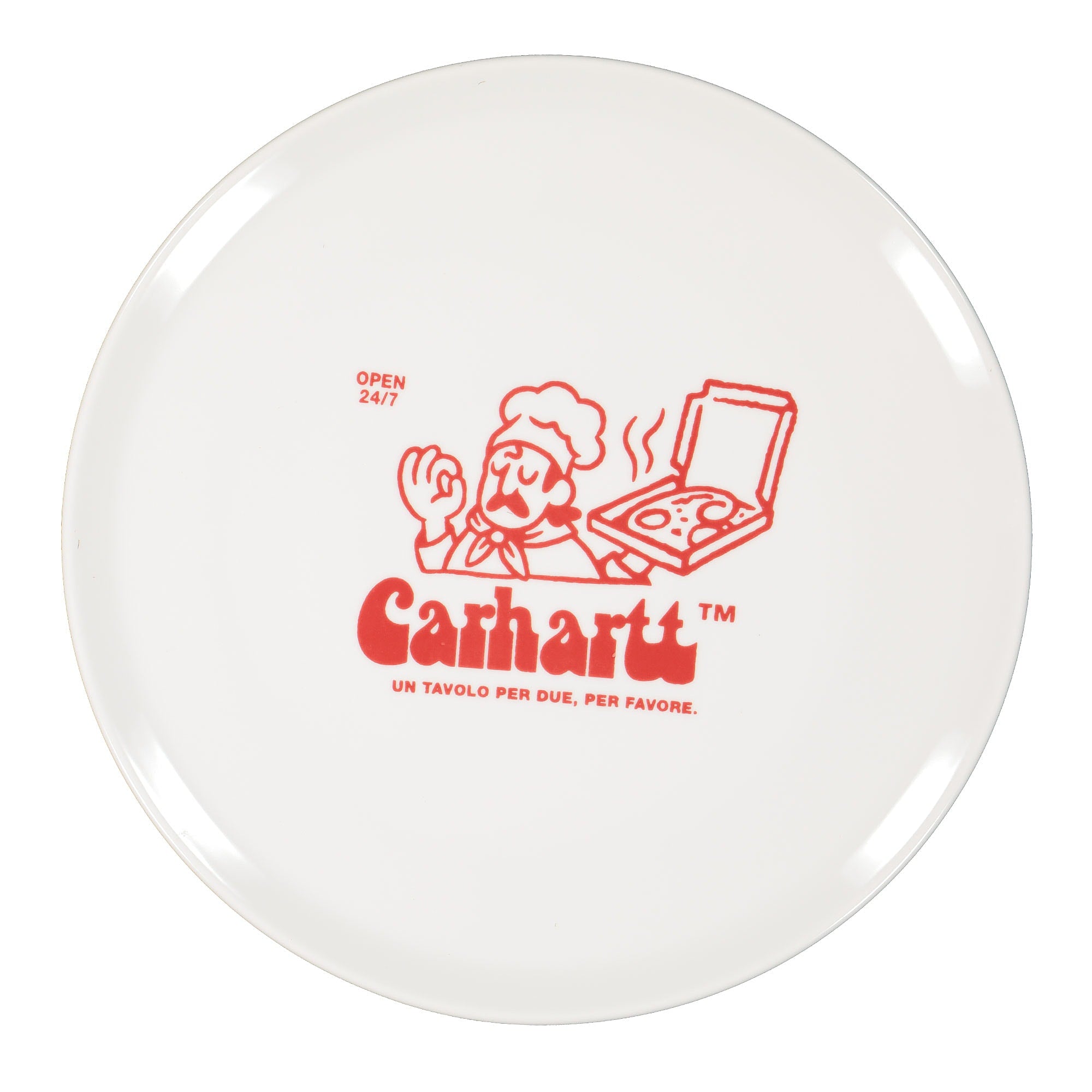 Carhartt WIP Bene Pizza Plate Porcelain White Other Home Accessories I028073.02.00.06 | Overkill