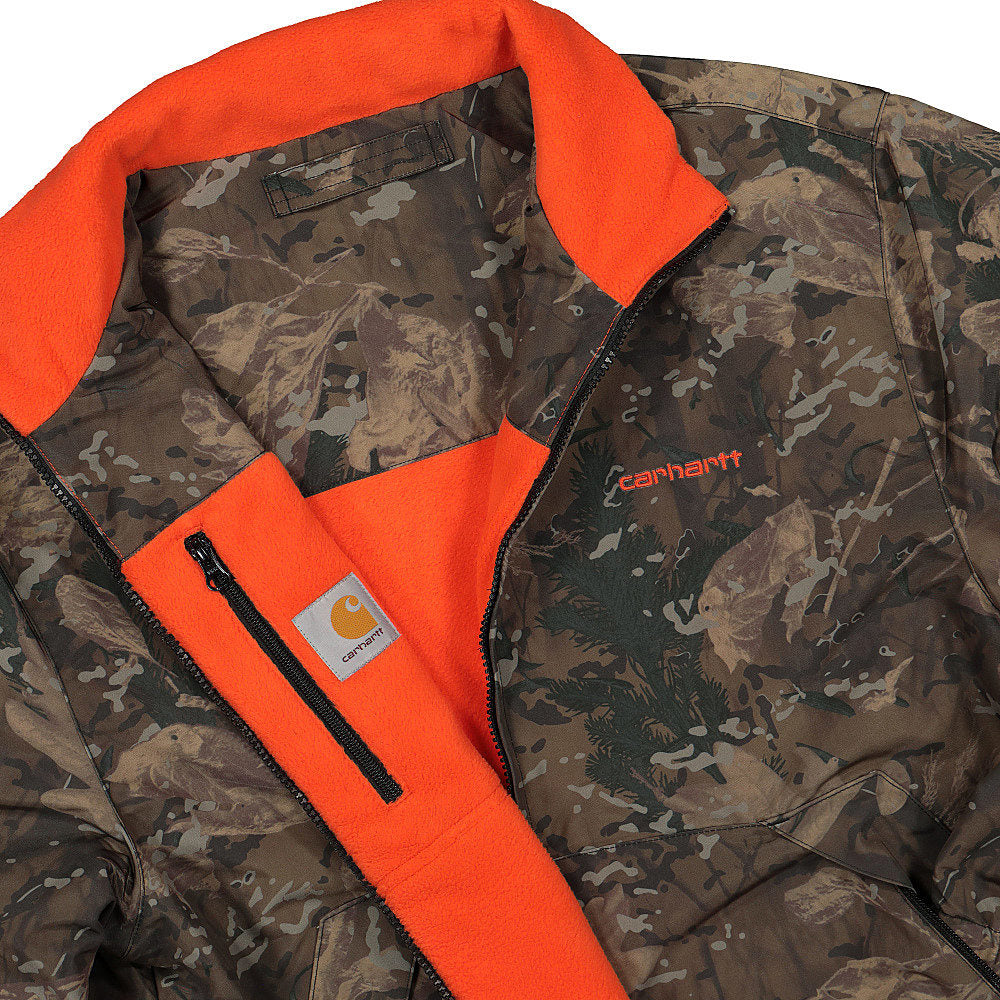 Carhartt WIP Denby Reversible Jacket Camo Fleece Jackets Close-up | Overkill