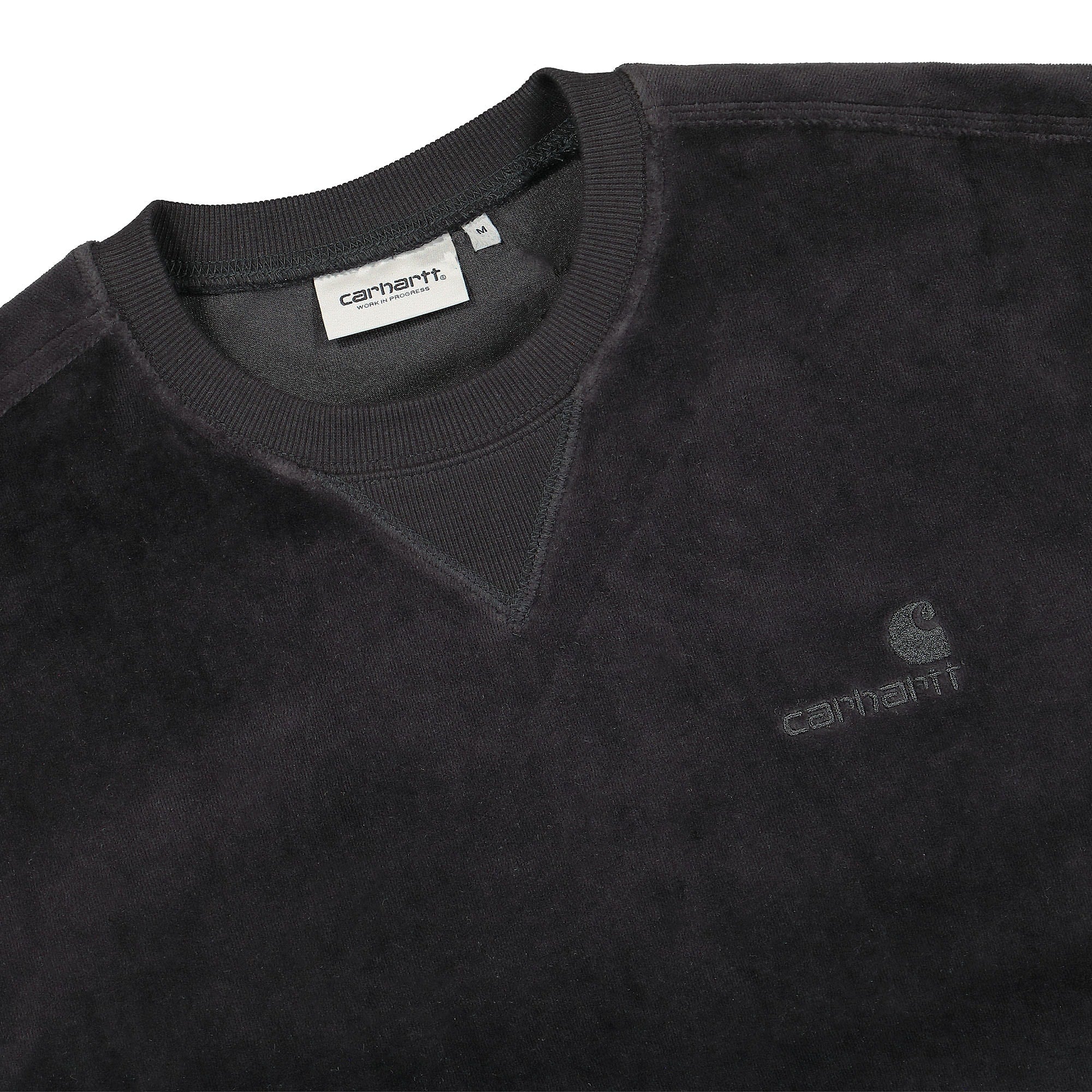 Carhartt WIP United Script Sweat Black Sweatshirts Close-up | Overkill