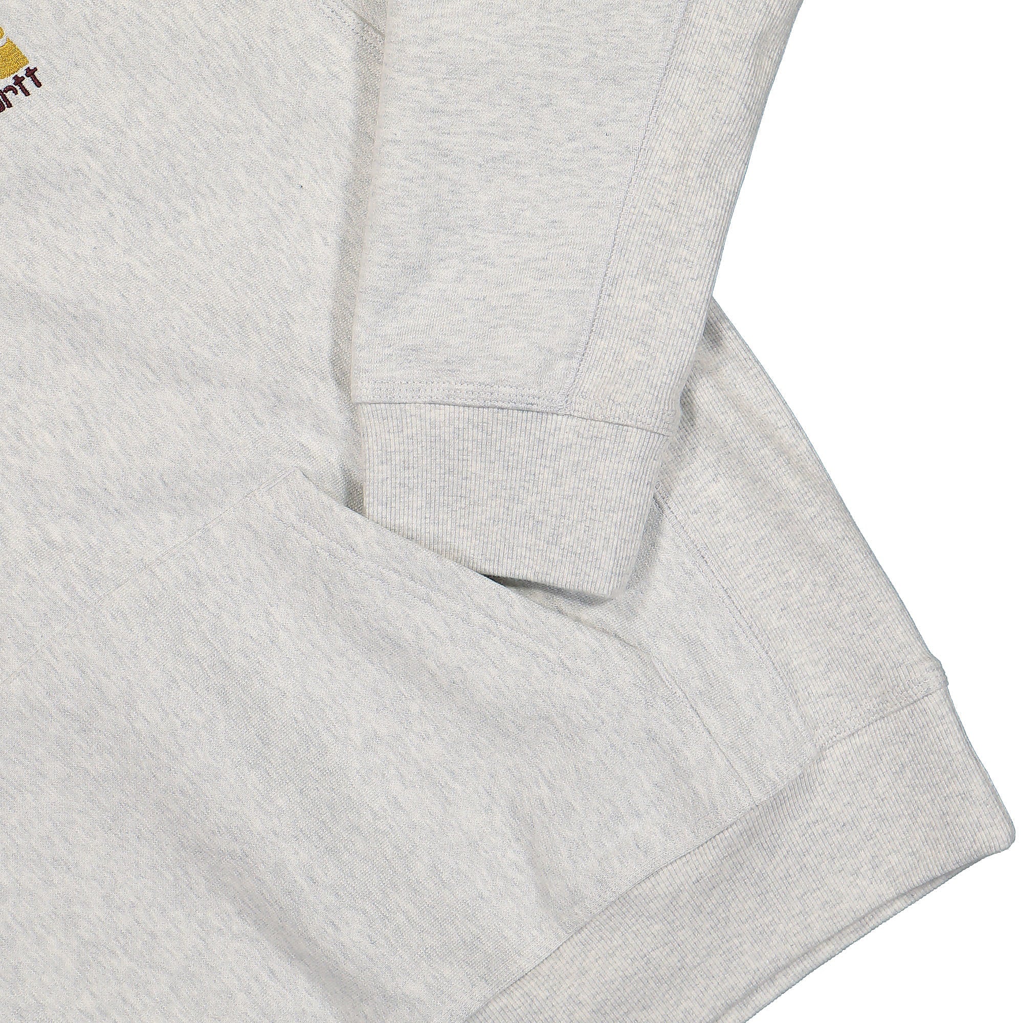 Carhartt WIP Hooded American Script Sweat Ash Heather Hoodies Detailfoto | Overkill