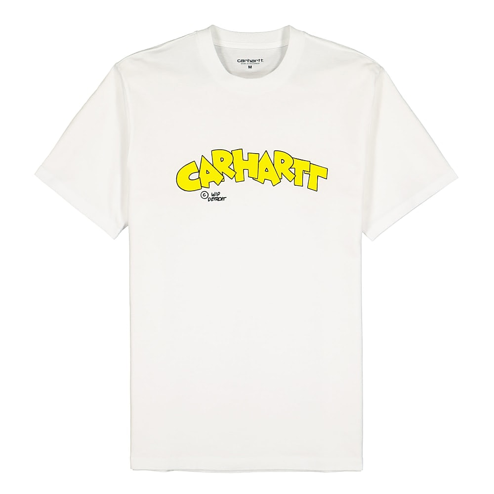 Carhartt WIP S/S Loony Script T-Shirt White T-Shirts I028468.02.00.03 | Overkill