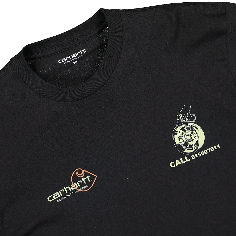 Carhartt WIP L/S Race Play T-Shirt Black Longsleeves Close-up | Overkill