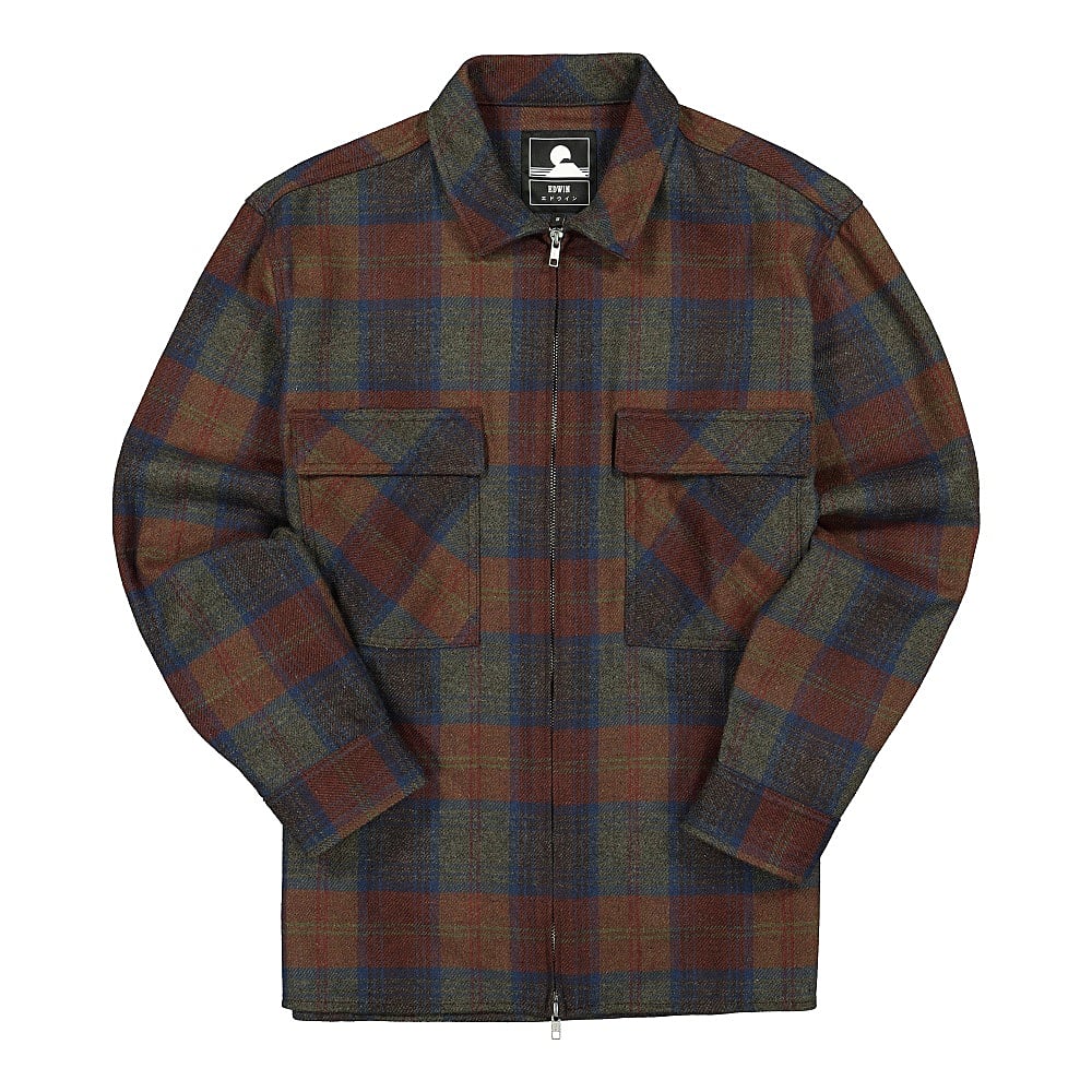 Edwin Radar Shirt Martini Olive Auburn Shirts I028552.MOA.00.03 | Overkill
