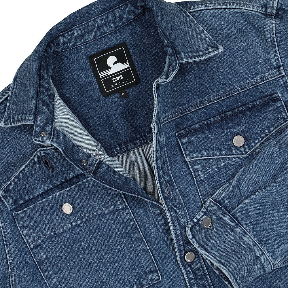 Edwin Valter Shirt Blue Marble Shirts Close-up | Overkill