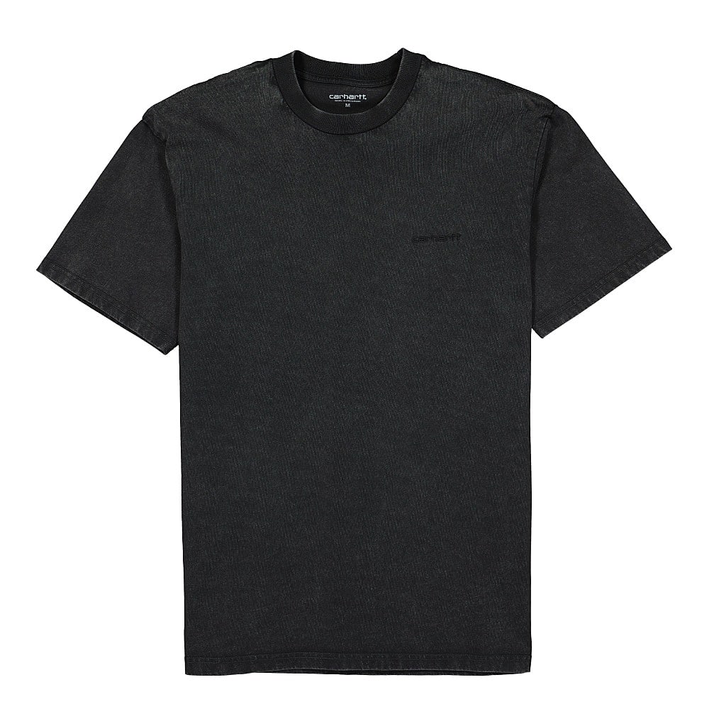 Carhartt WIP S/S Mosby Script Tee Black Acid Wash T-Shirts I028655.89.CM.03 | Overkill