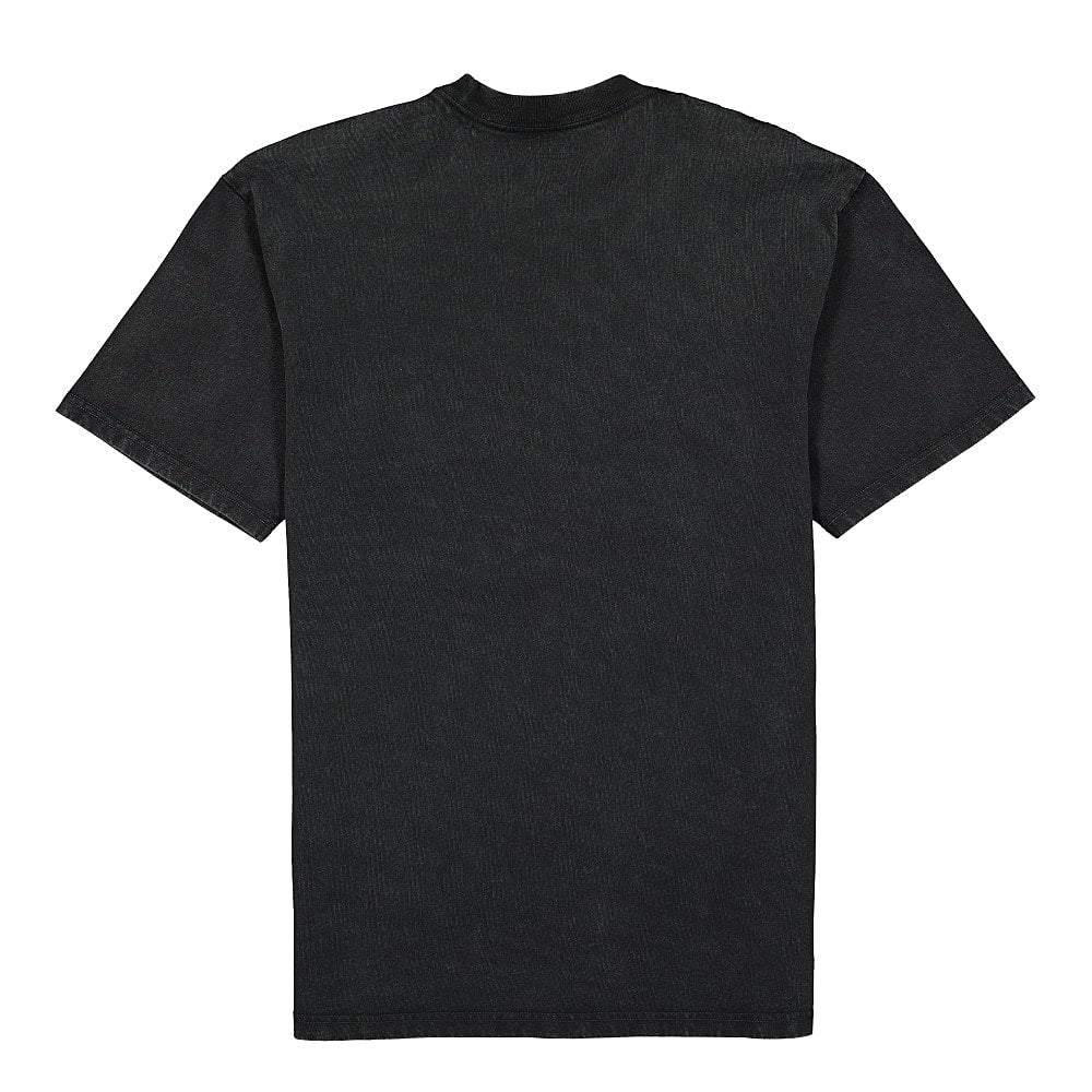 Carhartt WIP S/S Mosby Script Tee Black Acid Wash T-Shirts Material | Overkill
