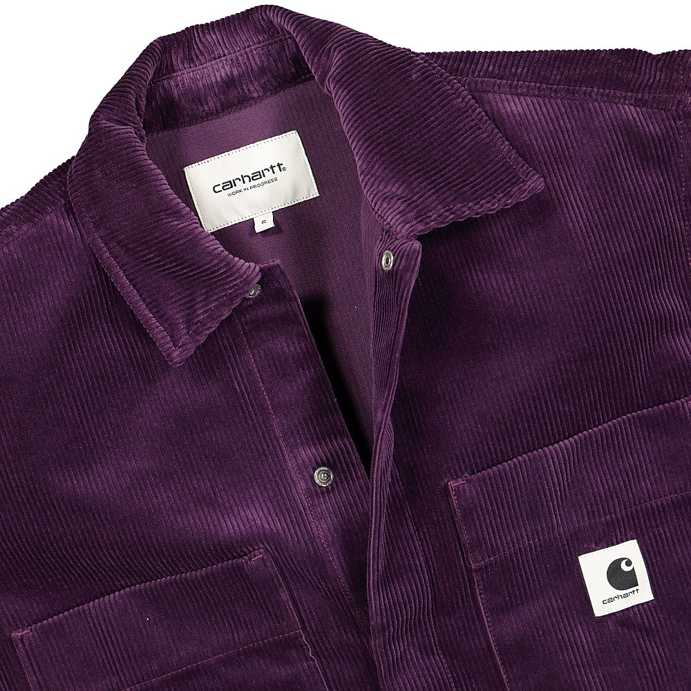Carhartt WIP Foya Shirt Jacket Boysenberry Jackets Close-up | Overkill