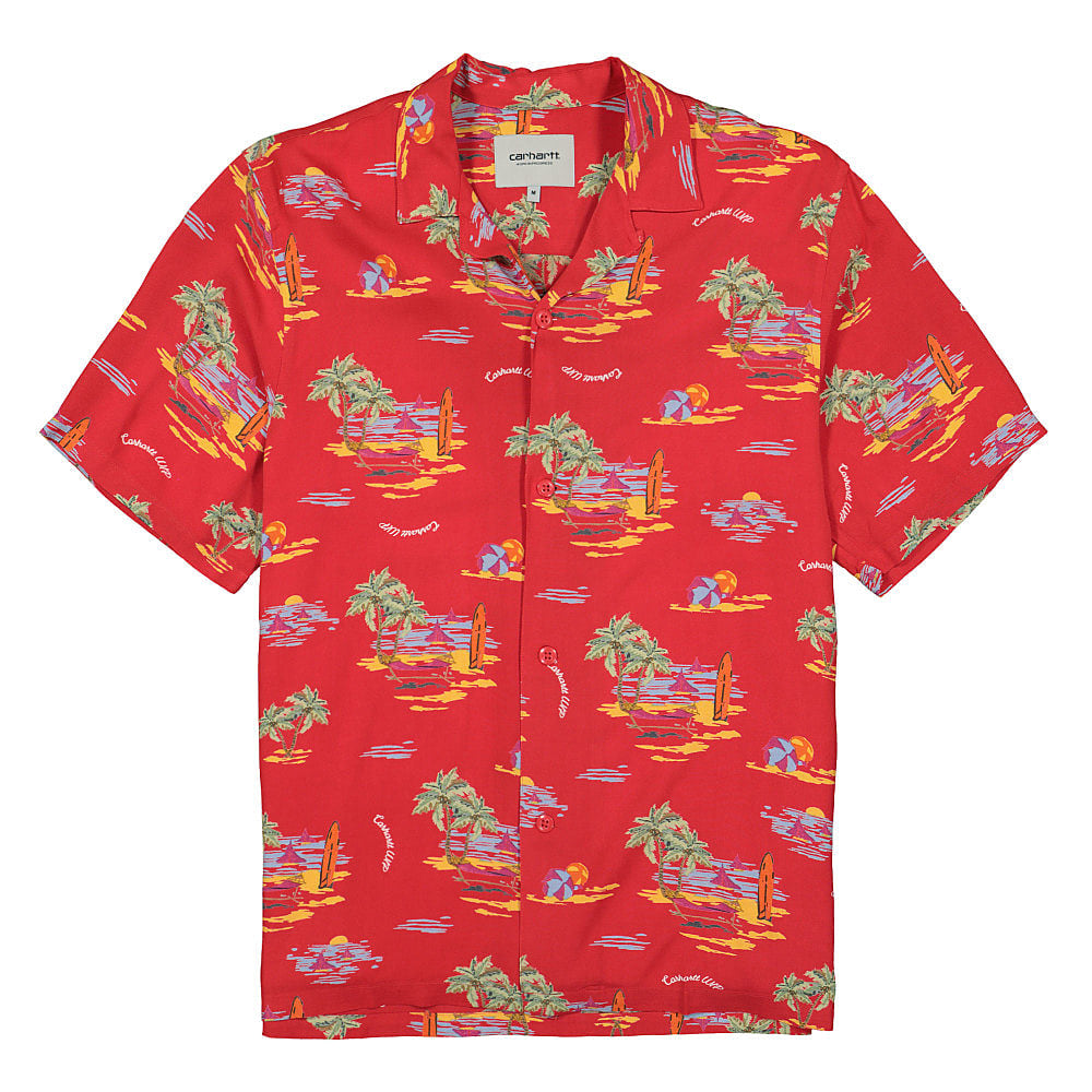 Carhartt WIP S/S Beach Shirt Etna Red T-Shirts I028795.0BD.00.03 | Overkill