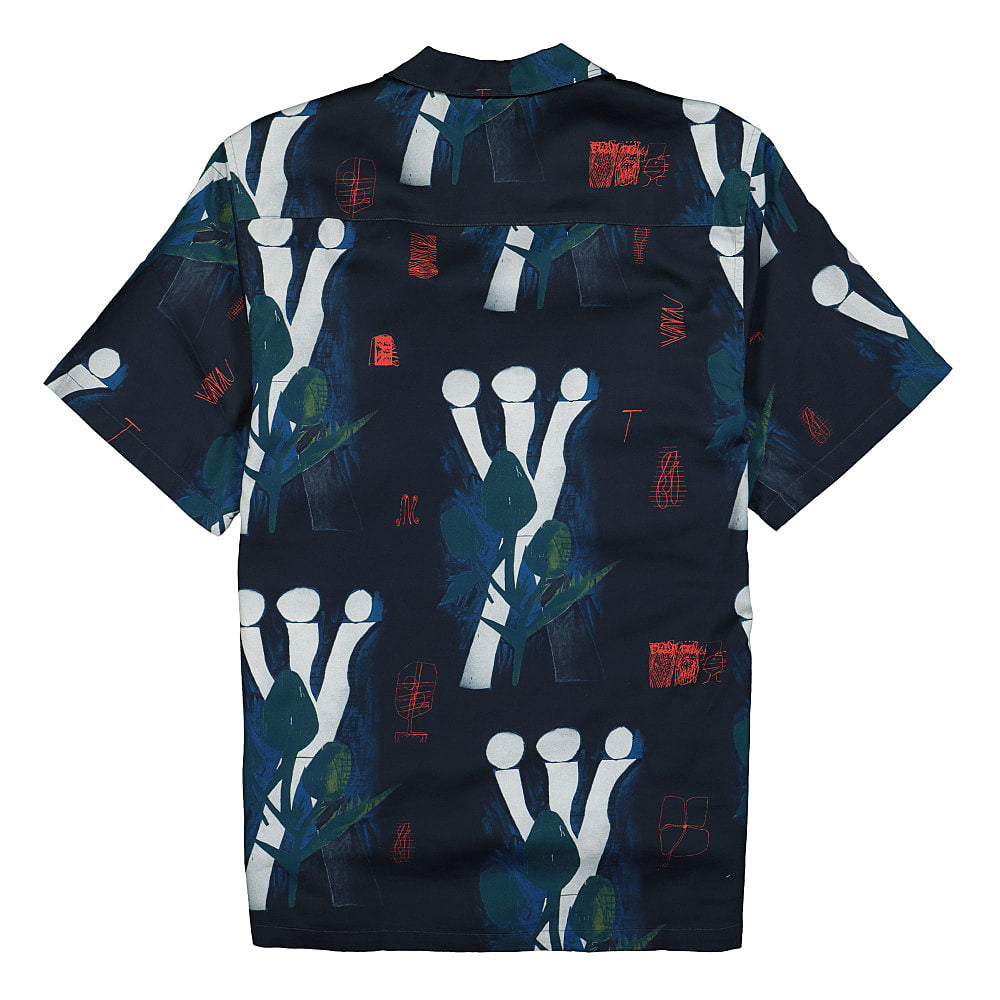 Carhartt WIP Tom Krol Flowers Shirt Midnight Shirts Material | Overkill