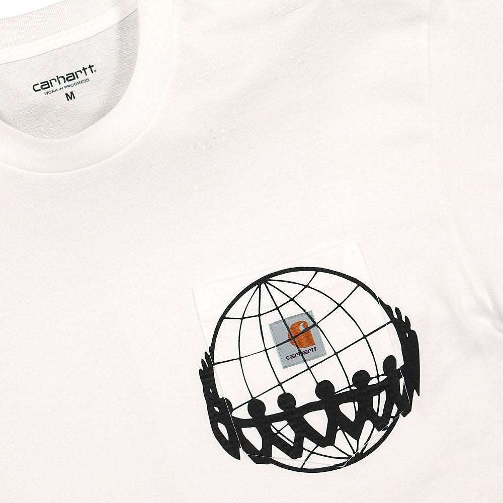 Carhartt WIP S/S Joint Pocket Tee White / Black T-Shirts Close-up | Overkill