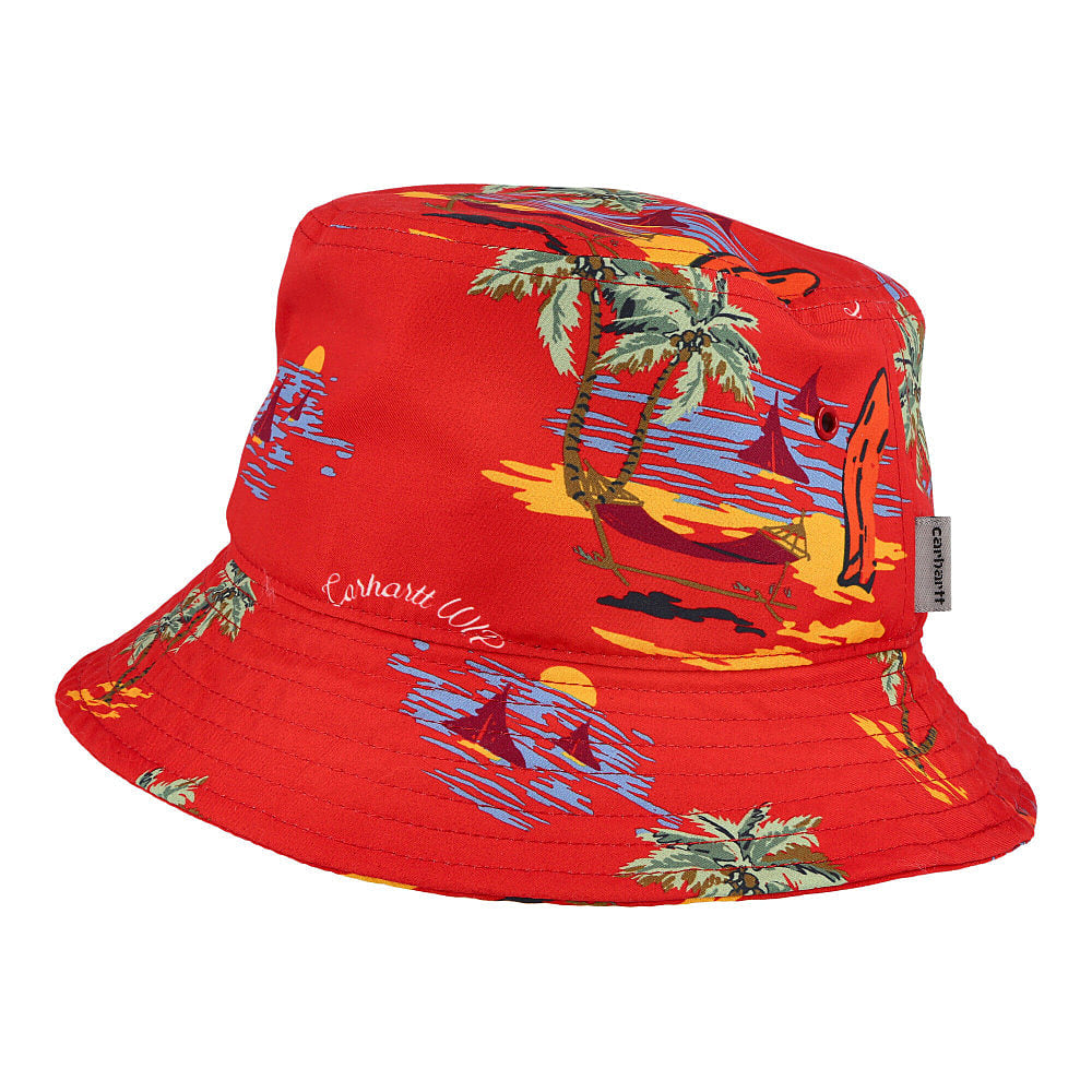 Carhartt WIP Beach Bucket Hat Etna Red Bucket Hats I028951.0BD.00.04 | Overkill