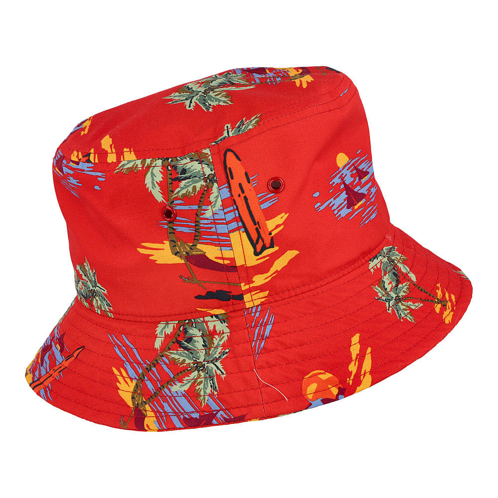 Carhartt WIP Beach Bucket Hat Etna Red Bucket Hats Close-up | Overkill