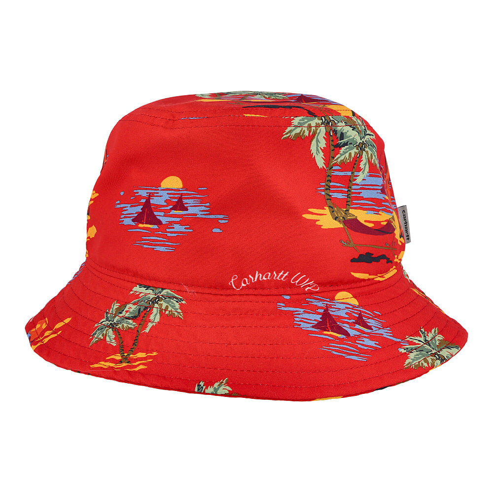 Carhartt WIP Beach Bucket Hat Etna Red Bucket Hats Detailfoto | Overkill
