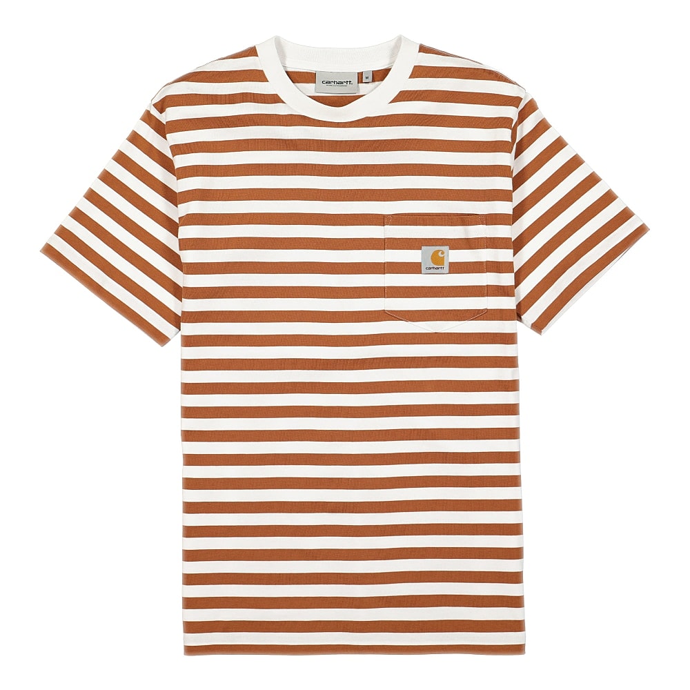 Carhartt WIP S/S Scotty Pocket Tee Rum / White T-Shirts I029000.OAB.90.03 | Overkill