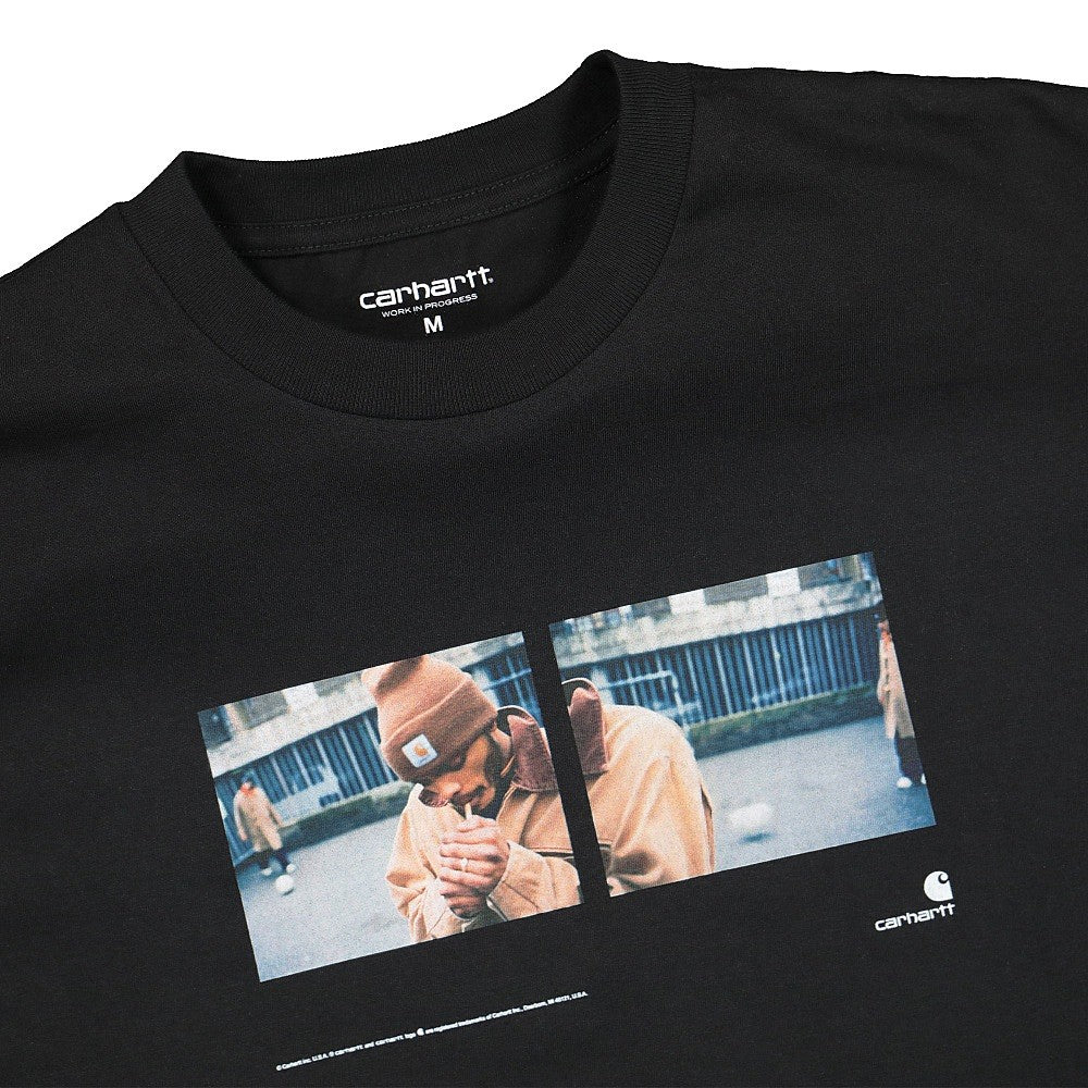 Carhartt WIP S/S Backyard Tee Black T-Shirts Close-up | Overkill