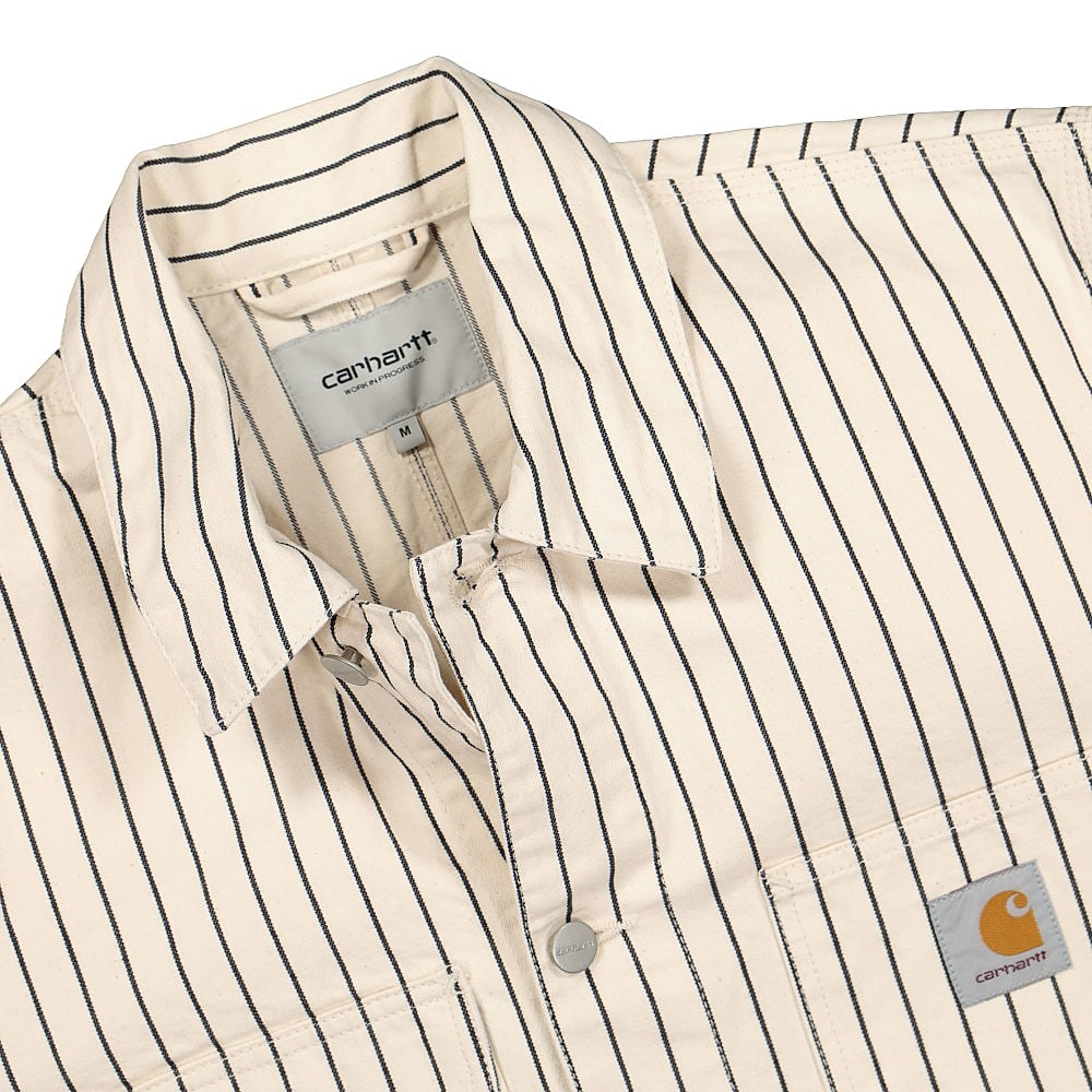 Carhartt WIP Trade Michigan Coat Wax / Black Rinsed Coats Close-up | Overkill