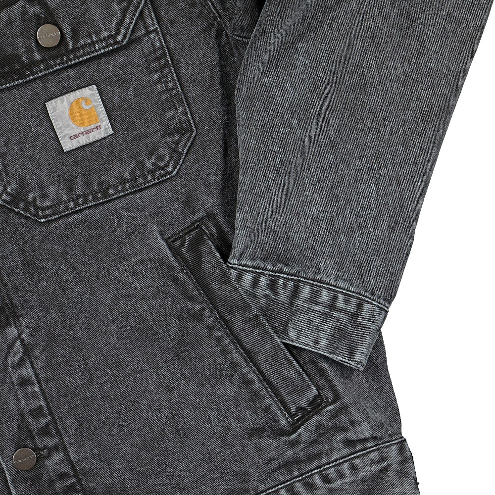 Carhartt WIP Stetson Jacket Black Worn Washed Jackets Detailfoto | Overkill