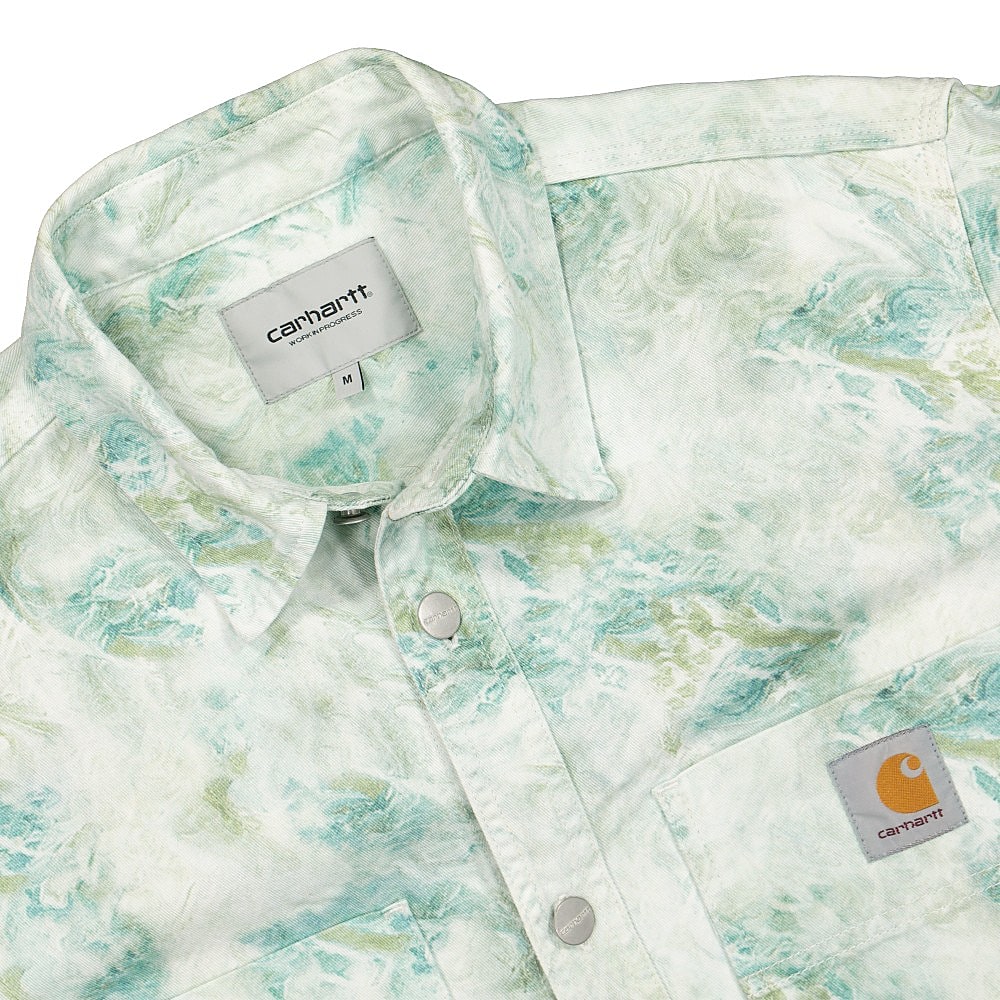 Carhartt WIP L/S Marble Shirt Marble / Wave Shirts Close-up | Overkill