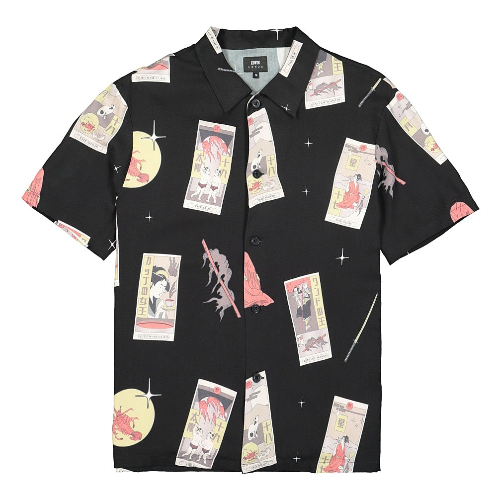 Edwin Tarot Deck Shirt SS Twill Black T-Shirts I029267.ODY.67.03 | Overkill