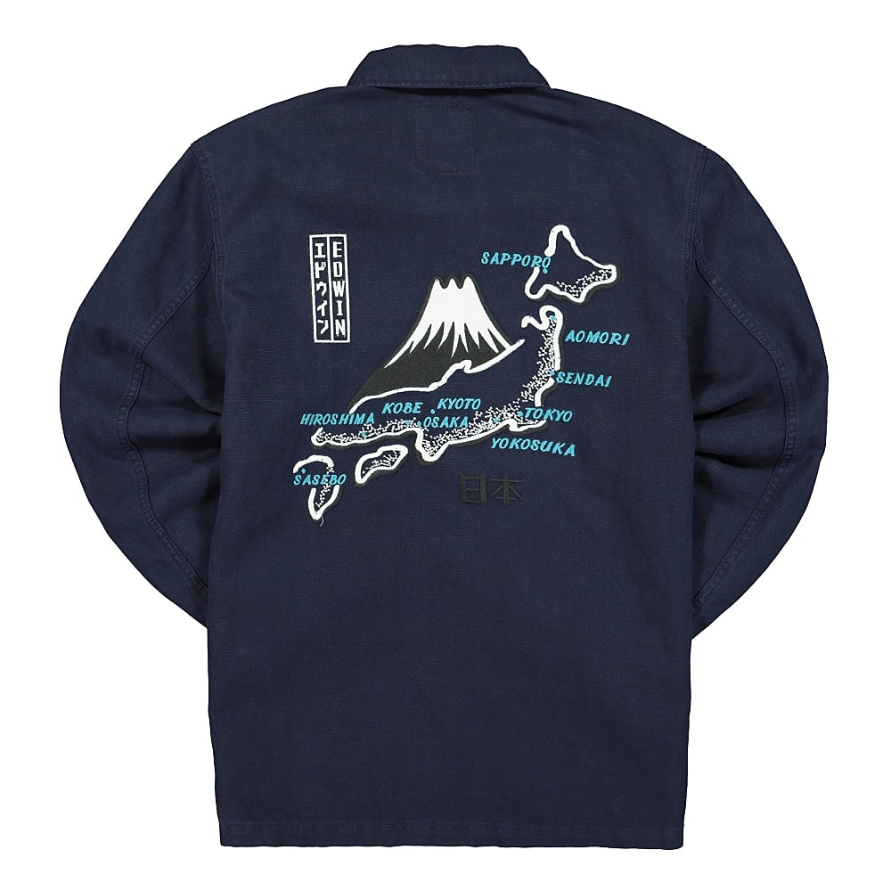 Edwin Souvenir Survival Jacket Navy Jackets Material | Overkill
