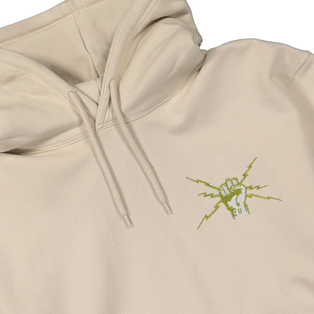 Edwin Autonomous Hoodie Sweat Pelican Garment Washed Hoodies Close-up | Overkill