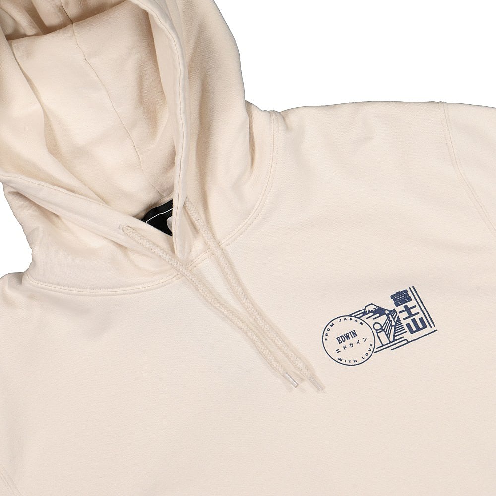 Edwin Mondokoro Hoodie Sweat Whisper White Garment Hoodies Close-up | Overkill