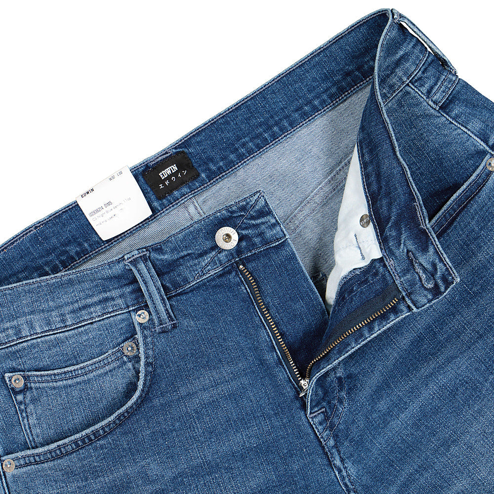 Edwin ED-55 Short CS Night Blue Denim Blue Shorts Detailfoto | Overkill