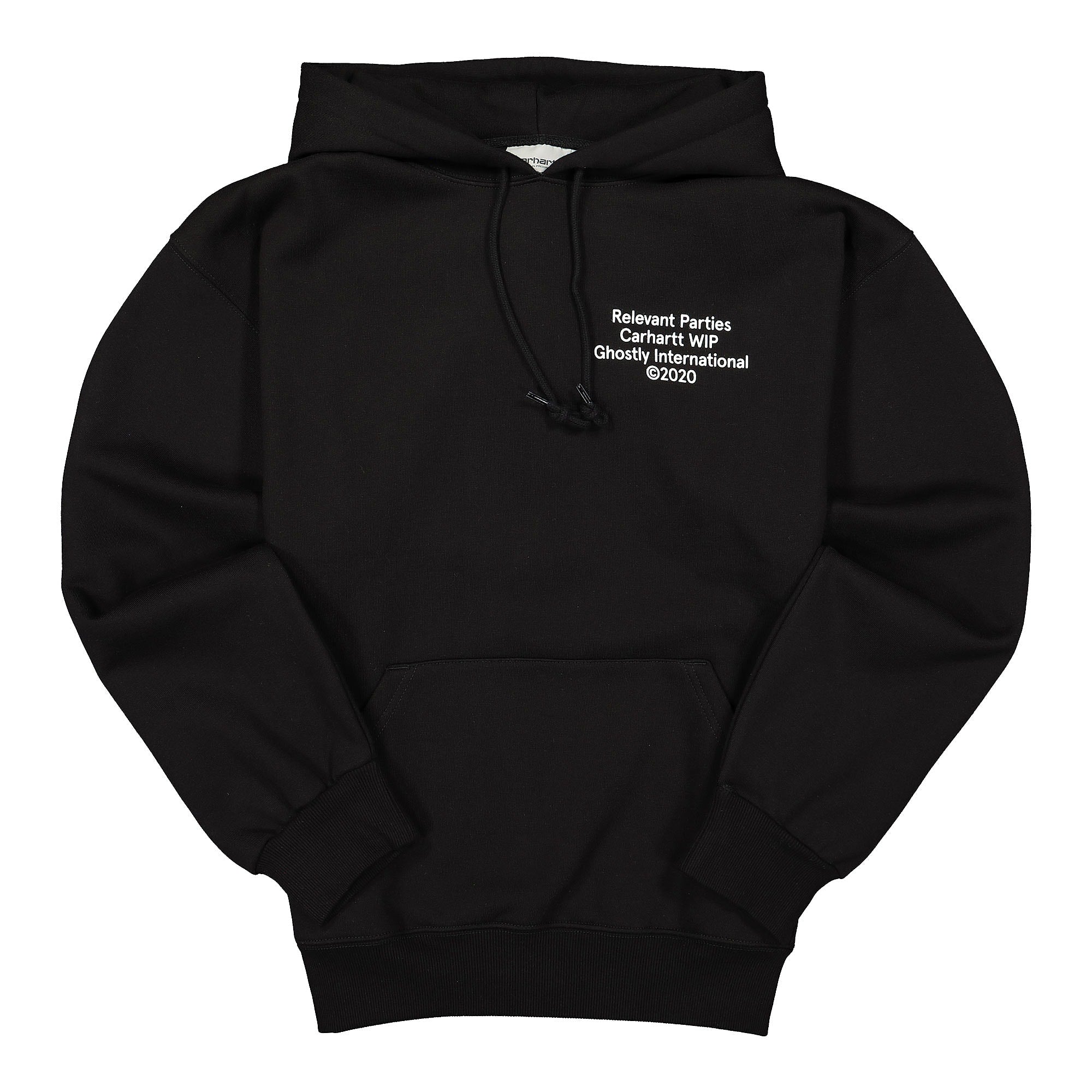 Carhartt WIP Relevant Parties x Carhartt WIP Hooded Ghostly Sweat Black Hoodies I029374.89.00.03 | Overkill