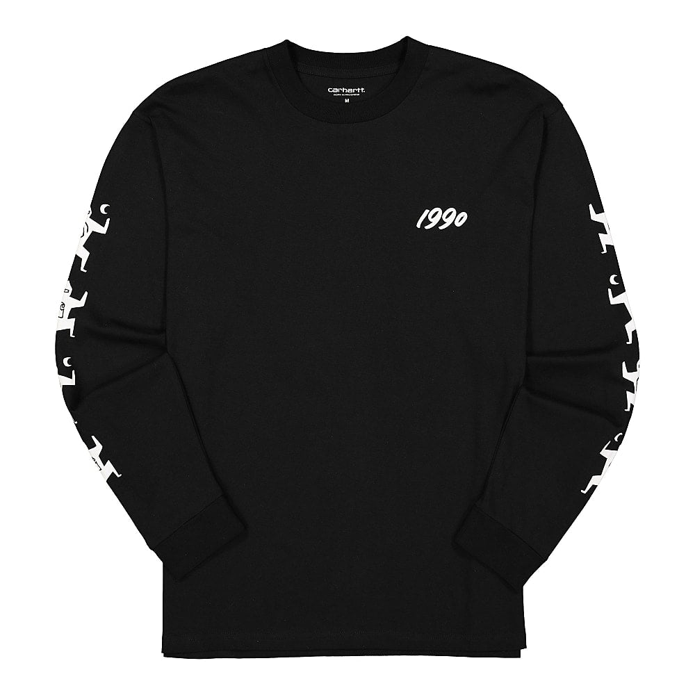 Carhartt WIP Relevant Parties x Carhartt WIP L/S Ninja Tune T-Shirt Black / White Longsleeves I029378.89.90.03 | Overkill
