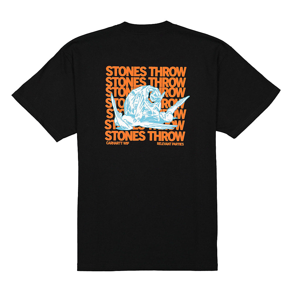Carhartt WIP Relevant Parties x Carhartt WIP S/S Stones Throw T-Shirt Black T-Shirts Material | Overkill