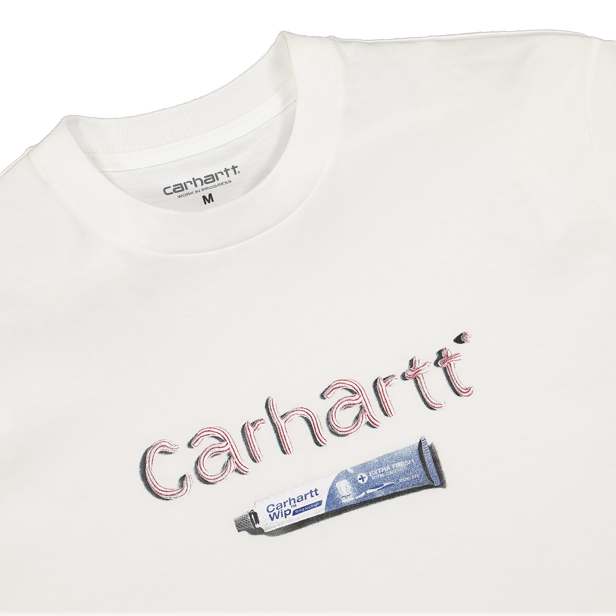 Carhartt WIP S/S Toothpaste T-Shirt White T-Shirts Close-up | Overkill