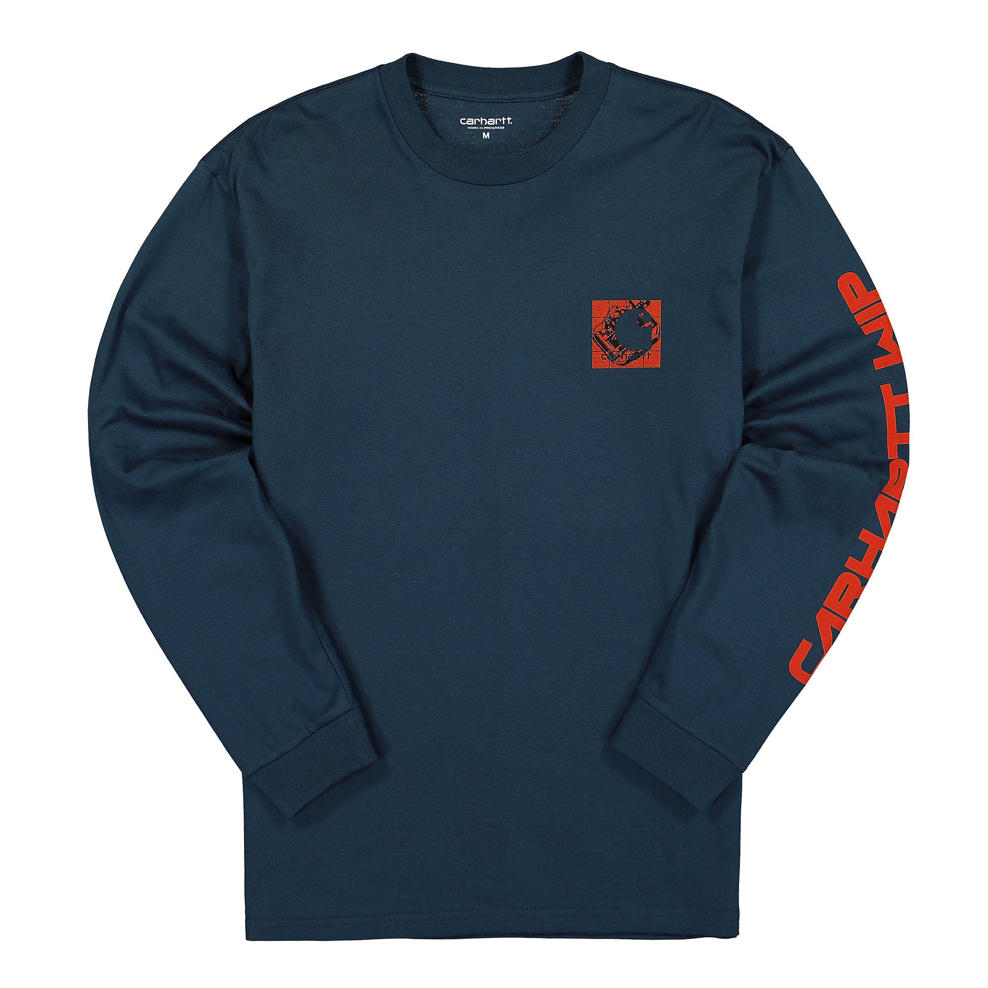Carhartt WIP L/S Grid C T-Shirt Admiral Longsleeves I029606.0E0.XX.03 | Overkill