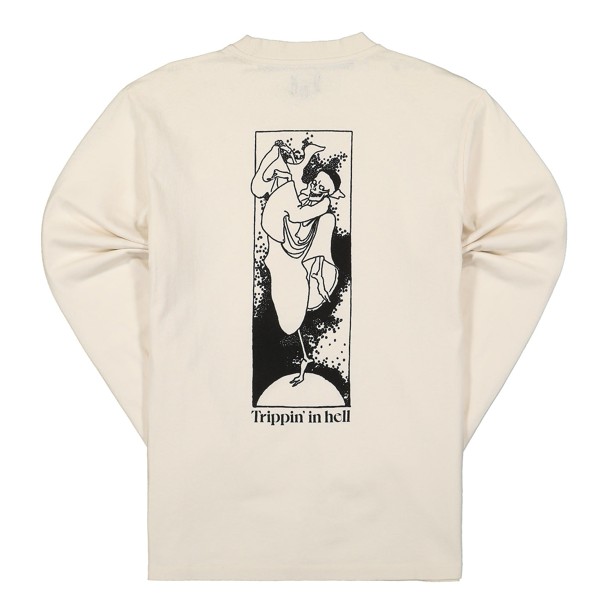 Edwin Tripping In Hell TS LS Single Jersey Whisper White Longsleeves Material | Overkill
