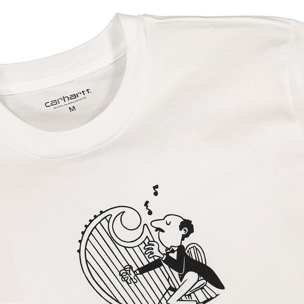 Carhartt WIP S/S Harp T-Shirt White / Black T-Shirts Material | Overkill