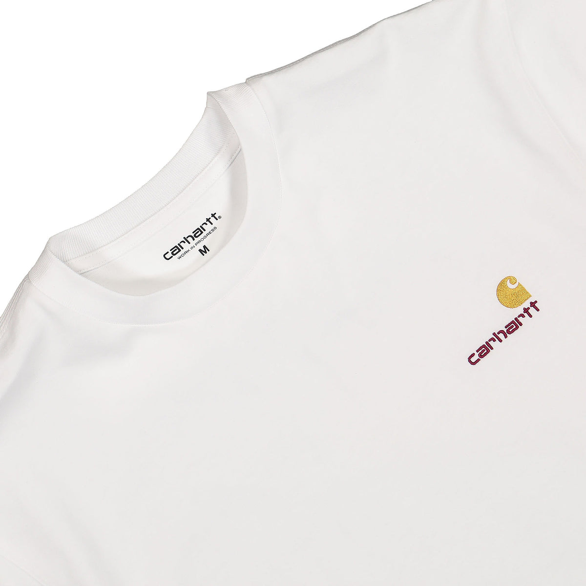 Carhartt WIP S/S American Script T-Shirt White T-Shirts Close-up | Overkill
