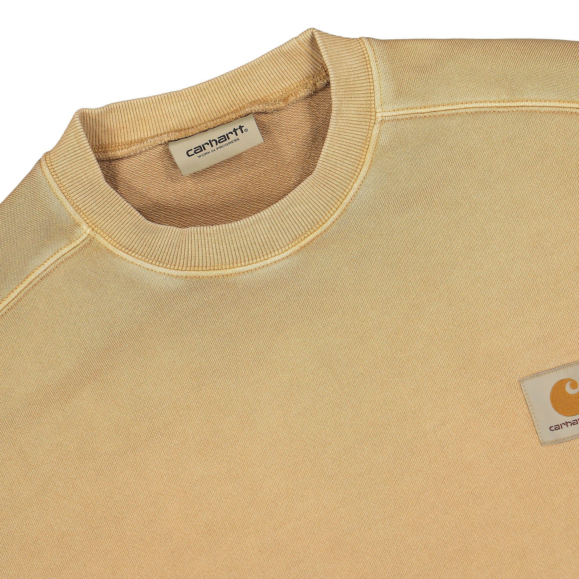 Carhartt WIP Nelson Sweat Dusty H Brown Sweatshirts Close-up | Overkill