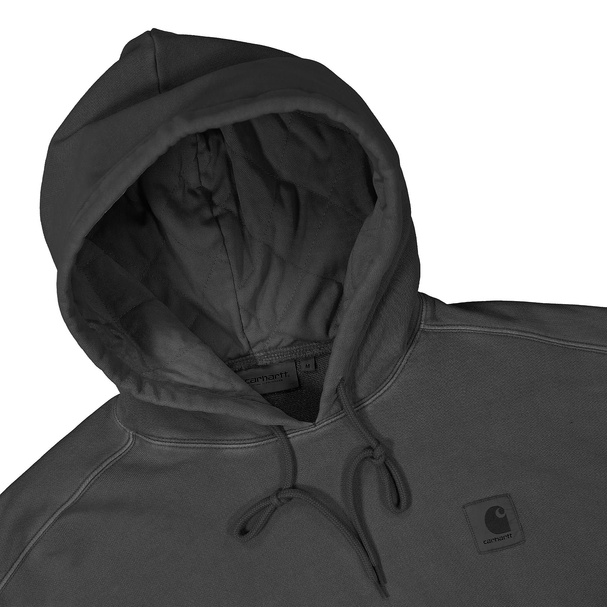 Carhartt WIP Hooded Nelson Sweat Black Hoodies Close-up | Overkill