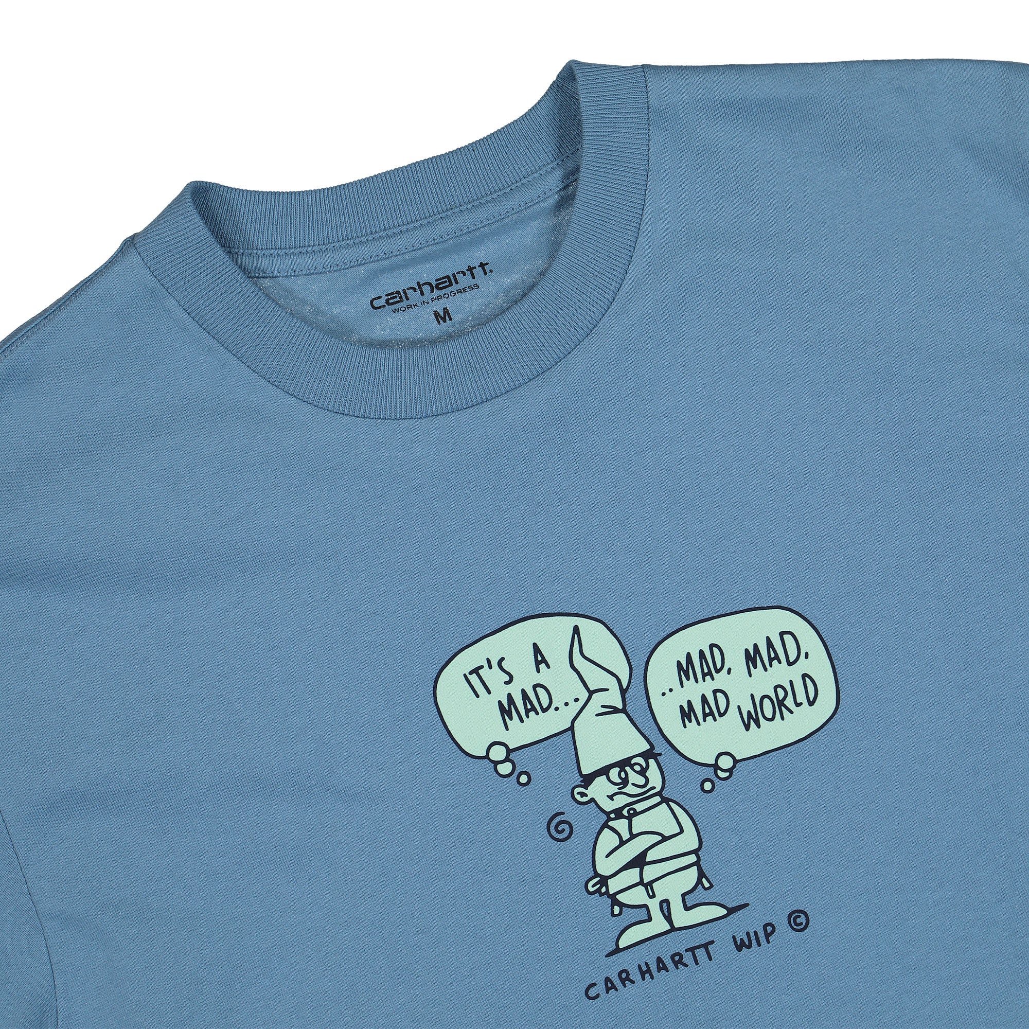 Carhartt WIP S/S Mad World T-Shirt Icy Water T-Shirts Close-up | Overkill