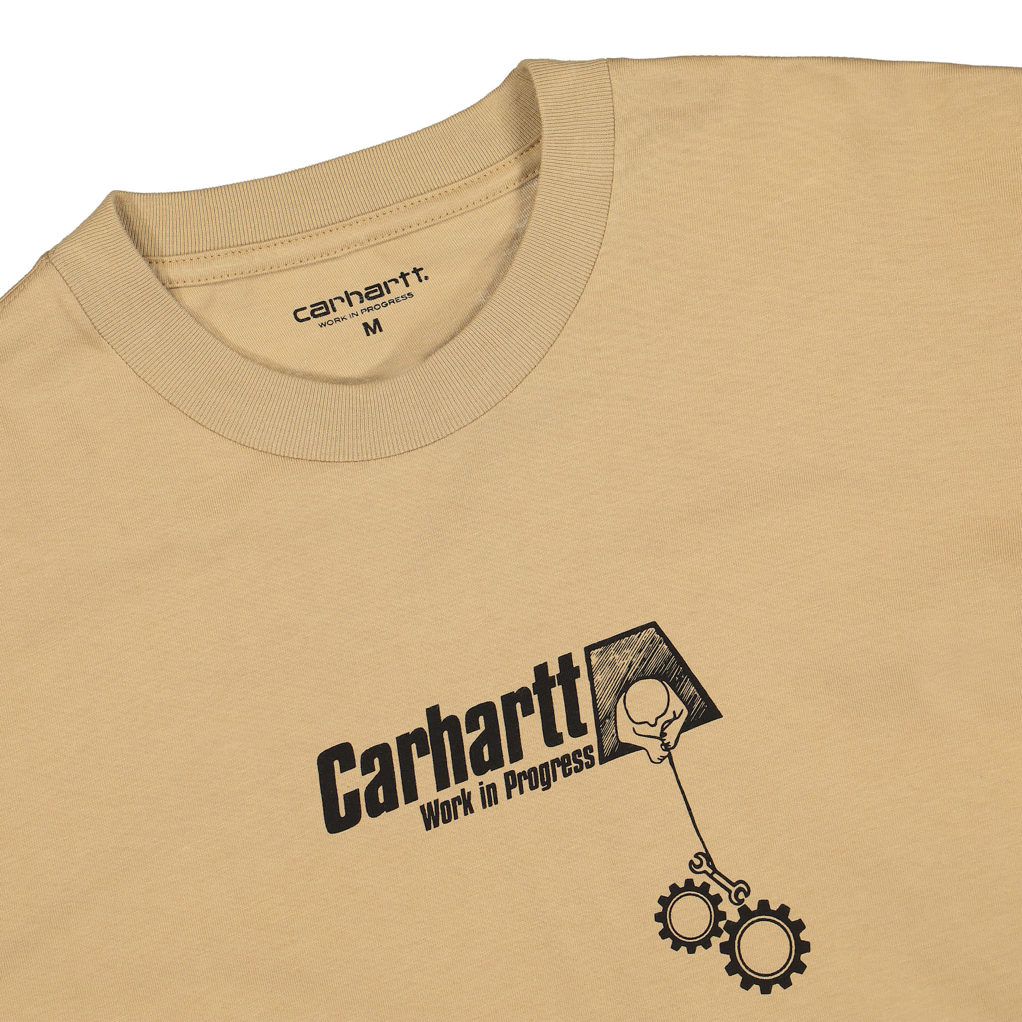 Carhartt WIP L/S Scramble T-Shirt Dusty H Brown / Black Longsleeves Close-up | Overkill