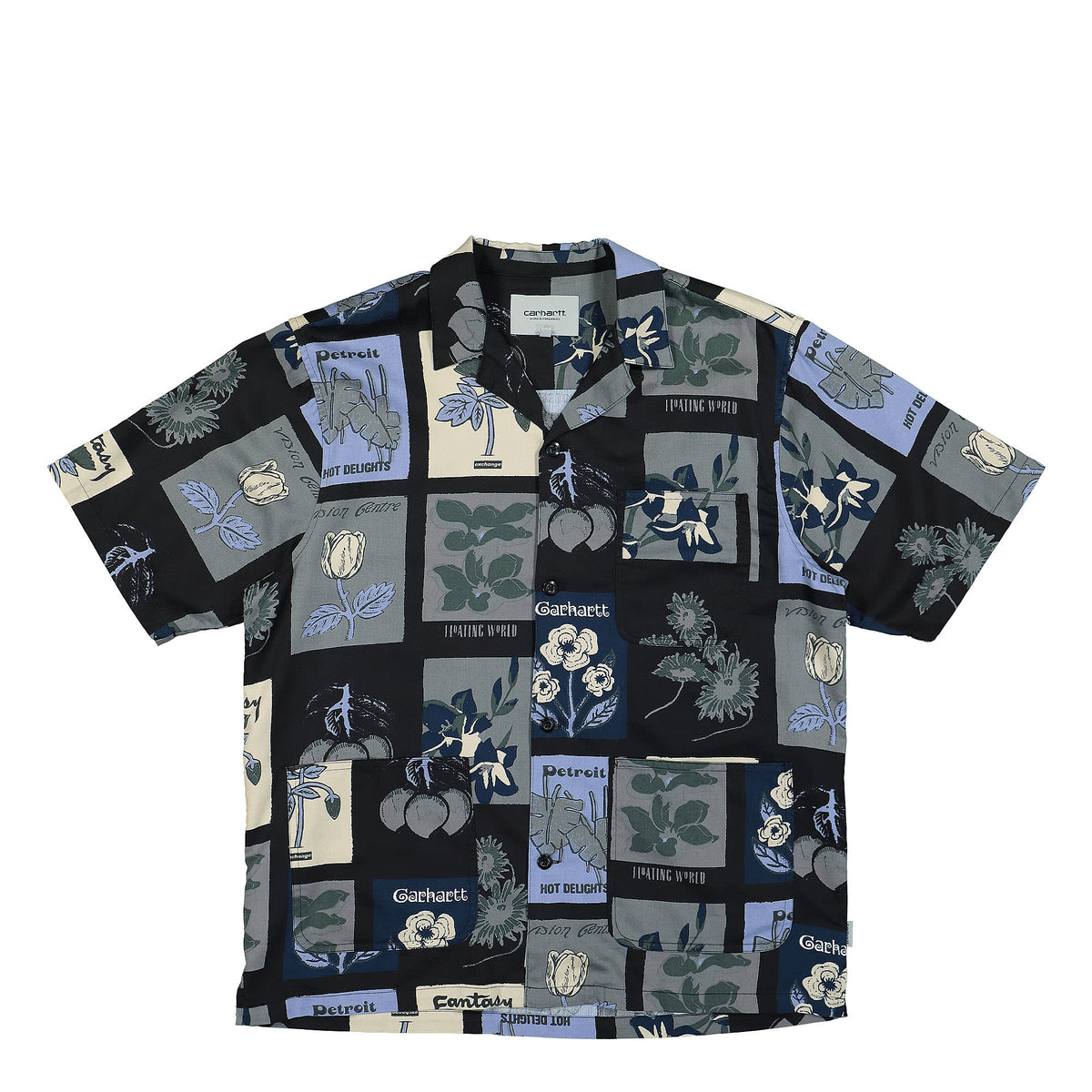Carhartt WIP S/S Verdant Shirt Verdant Print Black T-Shirts I030041.0S7.4G.03 | Overkill