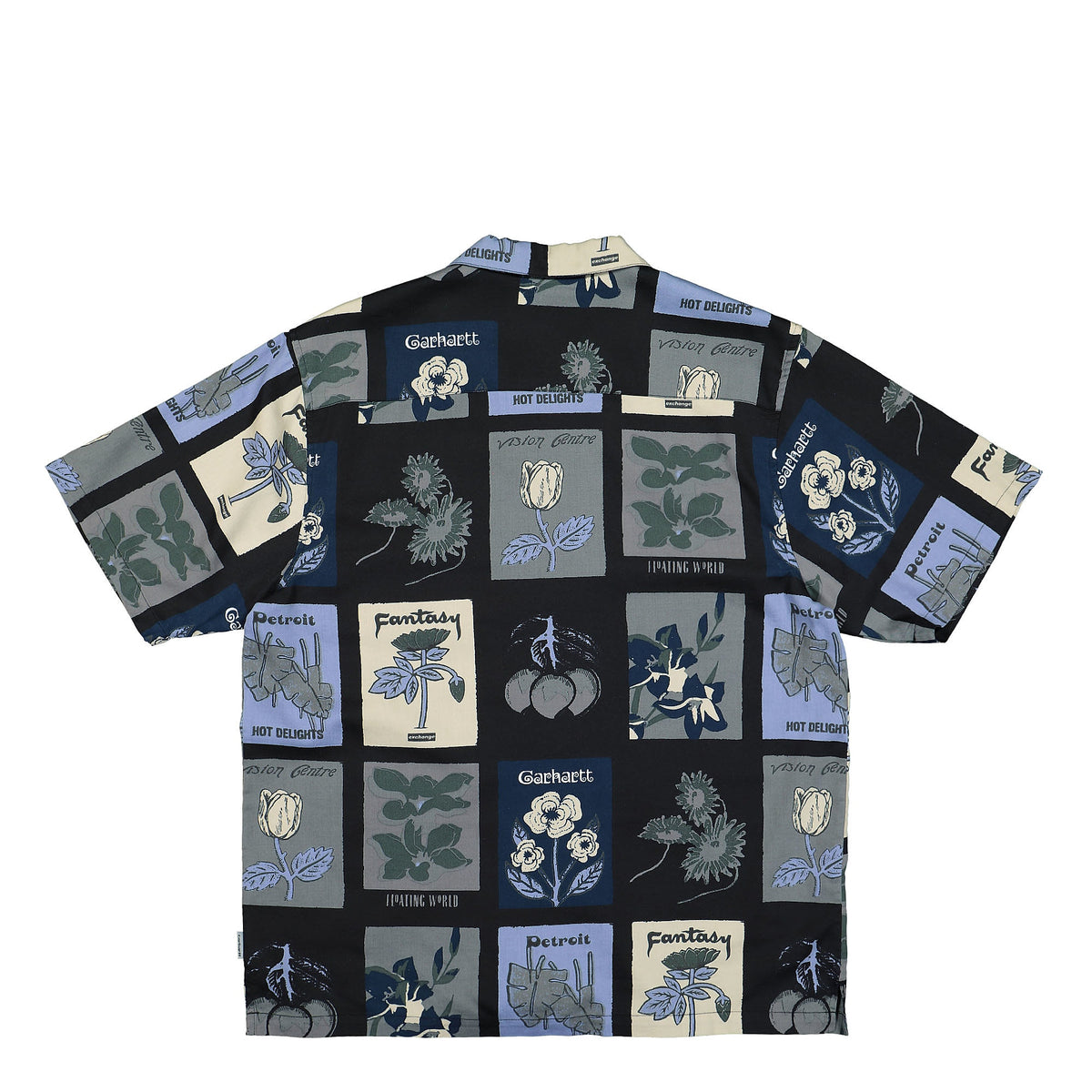Carhartt WIP S/S Verdant Shirt Verdant Print Black T-Shirts Material | Overkill